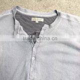 Men Button Cotton T-shirt Stock Apparel thumbnail-3