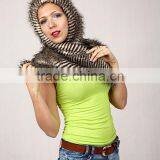 MOST FASHON FAUX FUR SHAWL WRAPS OWL CAPPA thumbnail-1