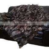CX-D-116A Genuine Fox Fur Rug Carpet thumbnail-1