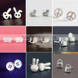 High End Metal Stud Earring for Girls Jewelry, Cheap Price Earrings in Yiwu, Lovely Design Earrings Supplier thumbnail-1