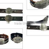 Fashion Words Tag Bracelets,genuine Leather Punk Bracelets,vintage Bracelets Bangle thumbnail-4
