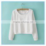 Wholesale Long Sleeve Short Loose Jumper That Show Hilum Woman Xxxxl Pullover thumbnail-2