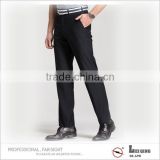 Breathable Elegant Soft Wear Straight Office Trousers For Men
