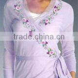Spring Embroidery Cardigan Lady Sweater thumbnail-1