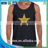 Custom Printing Cotton Spandex Sleeveless Sports A-shirt thumbnail-1