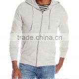 High Quality Mens Plain Hoodies Zippered Cotton Hood Casual Daily Wear thumbnail-5