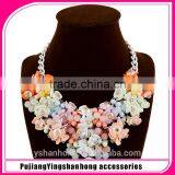 Western Style Luxury Fashion Necklace Candy Color Flower Jewellery thumbnail-1