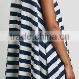 Casual Seaside Style Striped Swingy Sleeveless BEACH TUNIC DRESS 2015 Summer thumbnail-3