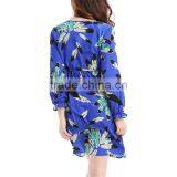 Autumn Winter Women Casual Loose Cotton Dress With Plus Size thumbnail-3