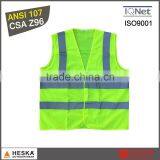 New Top Sell Safety Cheap Supplier Work Reflective Polyester Vest