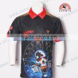 Colorful Custom Dart Wear / Dry Fit Sublimation Print Dart Shirts Men Jersey thumbnail-4