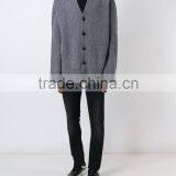 Top Selling High Quality Customed Printing Mens Grey Cardigan Mens Sweater Design With Buttons Closure thumbnail-4