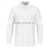 Wholesale Plain White 100% Cotton Shirts for Men Classic Men's Suit Shirts White thumbnail-1