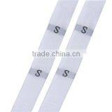 Polyester Clothing Labels Tags Craft White Size S Sew Applique Iron-On Patch thumbnail-1