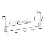 Lowest Price New Chrome Stainless Steel Door Hanger Storage Hat Coat Towel Hook Clothes Hanging With 12 Hooks thumbnail-5