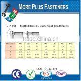Made in Taiwan ISO 2010 Slotted Raised Countersunk Oval Head Machine Screw Low Carbon Steel Zinc Plated thumbnail-3