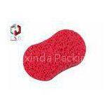Car Washing Sponge With Big Pore , Red Microfiber Sponge Custom thumbnail-1