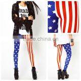 hot selling stars stripes american flag print skinny sexy leggings girls pics