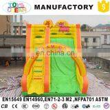 2017 Inflatable Dry Slide Double Lane With Arch for Kids Climbing