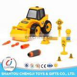 Educational Assembly Engineering Vehicle Cartoon Plastic Take Apart Toy