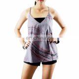NAPAT Painted Cotton Casual Colorful Tank Sexy Woman Summer Beach Shirt For Wholesale thumbnail-1