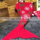 Popular Warm Soft Mermaid Tail Blanket in Winter Handmade Christmas Gift Knitted Throw Comfortable Sleeping Bags Mermaid Blanket thumbnail-4