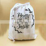 Drawstring Mesh Shoes to Dust in Cotton Canvas Dust Bag for Handbag