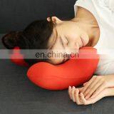 Amazon Hot Sale Sleeping Pillow Slow Rebound Pressure Ice Silk Memory Foam Travel Couple Arched Shaped Arm U Shaped Pillow thumbnail-6