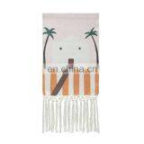 Home Decoration Wall Hanging Machine Woven Art Tapestry With Tassels thumbnail-6