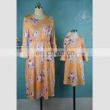 2019 New Summer Pastoral Printing Long Dress Mommy And Me Mother Daughter Matching Dress (this Link for Girls,1-9years) thumbnail-5