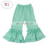 Kids Girls Bell Bottom Flare Pants Wide Leg Pants Printed Floral Flare Palazzo Pant Trousers 20colors 5 Size Free Shipping thumbnail-6