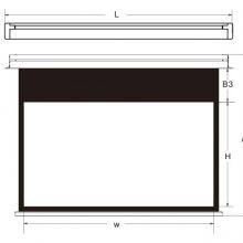 OEM/ODM In-Ceiling Recessed Electric Projector Screen Aluminum Casing Hidden In Ceiling Motorized Automatic Projector Screen thumbnail-2