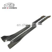 Model 3 Skirt Car Carbon Fiber Side Skirt Fit for Model 3 Side Skirt Car Extension thumbnail-2