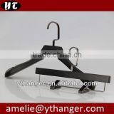 Black Wood Hangers and Pants Hanger With Custom Logo thumbnail-1