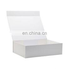 Wholesale Custom Color Ribbon Bow Rectangle Large White Flip Top Gift Box Packaging thumbnail-4