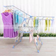 Multi-purpose Free Standing Folding Clothes Drying Rack Household Stainless Steel Rectangular Heavy Duty Clothes Drying Rack thumbnail-3