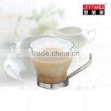 Transparent Tea Cup ,glass Coffee Cup ,stainless Steel Coffee Cup ,150ml thumbnail-3