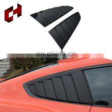 CH Exterior Accessories ABS Material Rear Window Louvers Side Window Cover Vent For Ford Mustang 2015-2017