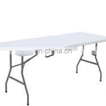 Fast Shipping Portable Folding Easy Fold 183cm Folding Bbq Rectangle Plastic Camping Picnic Dining Outdoor Table