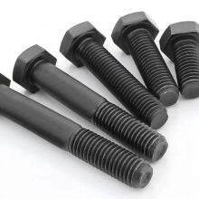 High Strength Blackening Finish Rust Prevention Half Metric Thread Hex Head Bolt Fastener thumbnail-2