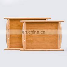 Bamboo Serving Tray Restaurant Hotel Breakfast Tray Great for Dinner Tea Coffee Parties Bar Bed thumbnail-1