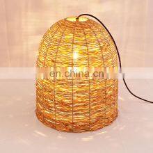 New Style Hand Woven Lamp Covers Natural Decorative Pendant Lamp Rattan Lampshade thumbnail-1