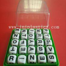 we Sell 25 Dice Boggle Games The English Letter Dice Size is 18 mm 25 Dice in a Tray Randomly the Material is Plastic thumbnail-1