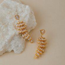 KMJ High Quality Sensitive Skin Friendly Brass Jewerly OEM Factory Fashion Earrings thumbnail-1