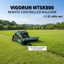 Factory Direct Vigorun MTSK800 RC Crawler Mulcher 9kW Loncin Engine 48V Walking Motor CE & EPA Certified 800mm Cut for Sale thumbnail-1