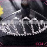 Wedding Bridal Tiara Rhinestone Silver Crystal Crown thumbnail-1