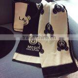 New Ladies Fashion Bear Printed Pashmina Wool Scarf thumbnail-5