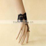 Black Gothic Style Lace Chain Party Bracelet for Women thumbnail-2