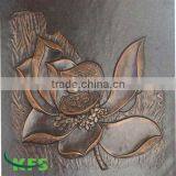 Bronze Decent Lotus Flower Relief Sculpture