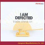 2015 Sales Advertising Gift Customized Wooden Folding Hand Fan thumbnail-2